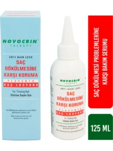Novocrin Placenta Saç Dökülmesine Karşı Bakım Losyonu 125 ml — saç köküne uygulanan profesyonel bakım losyonu