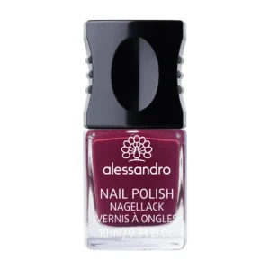 Alessandro Oje Midnight Red 77-154 10 ml — vegan ve 18 içermez profesyonel oje, 10 ml